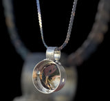 Handmade Smoky Quartz Satin Finish Silver Pendant