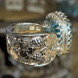Handmade Blue Topaz Cocktail Ring