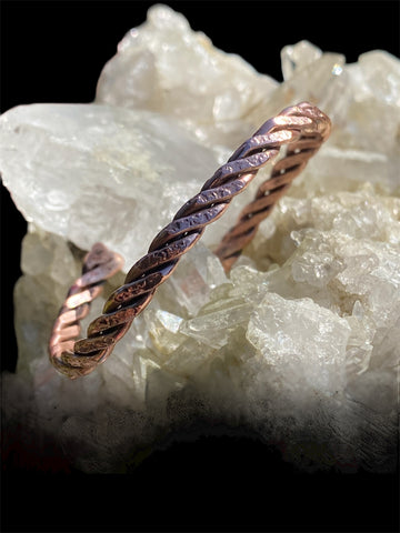 Handmade Twisted Copper Cuff