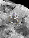 Handmade Pink Zircon Daisy Ring