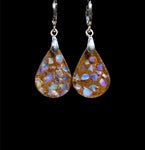 Handmade Australian Opal & Resin Earrings