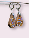 Handmade Australian Opal & Resin Earrings