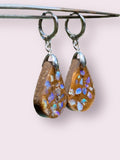 Handmade Australian Opal & Resin Earrings