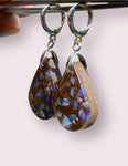 Handmade Australian Opal & Resin Earrings