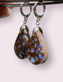 Handmade Australian Opal & Resin Earrings