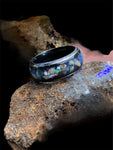 Australian Natural Opal & Resin Inlay Ring