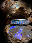 Australian Natural Opal & Resin Inlay Ring