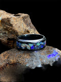 Australian Natural Opal & Resin Inlay Ring