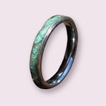 Handmade Turquoise Inlay Stainless Steel Ring