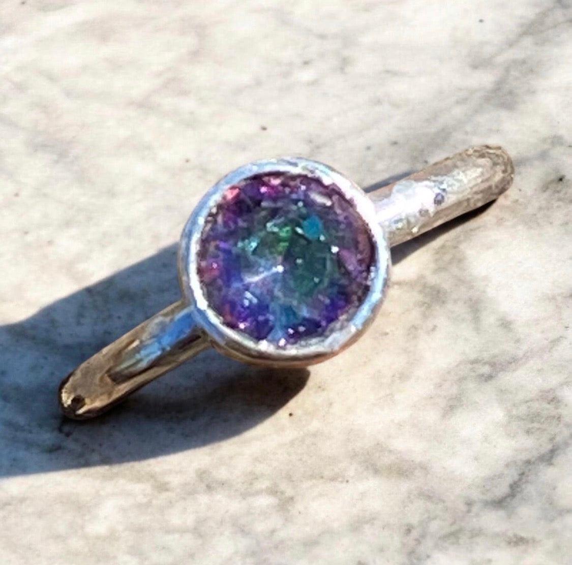Mystic Topaz Sterling Silver Ring