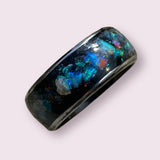 Handmade Australian Natural Opal & Resin Inlay Rings