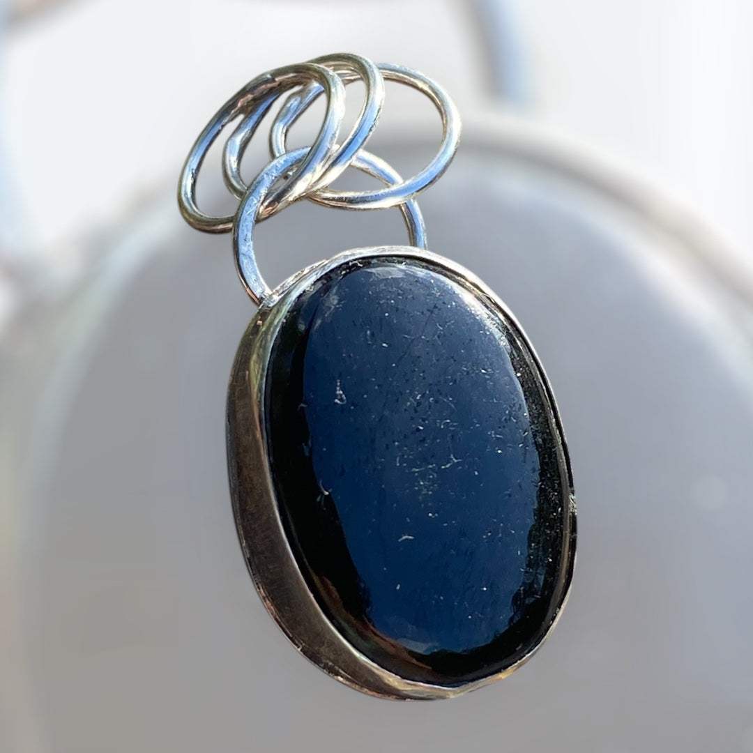 Handmade Black Tourmaline Pendant sold