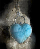 Handmade Larimar Heart Pendant
