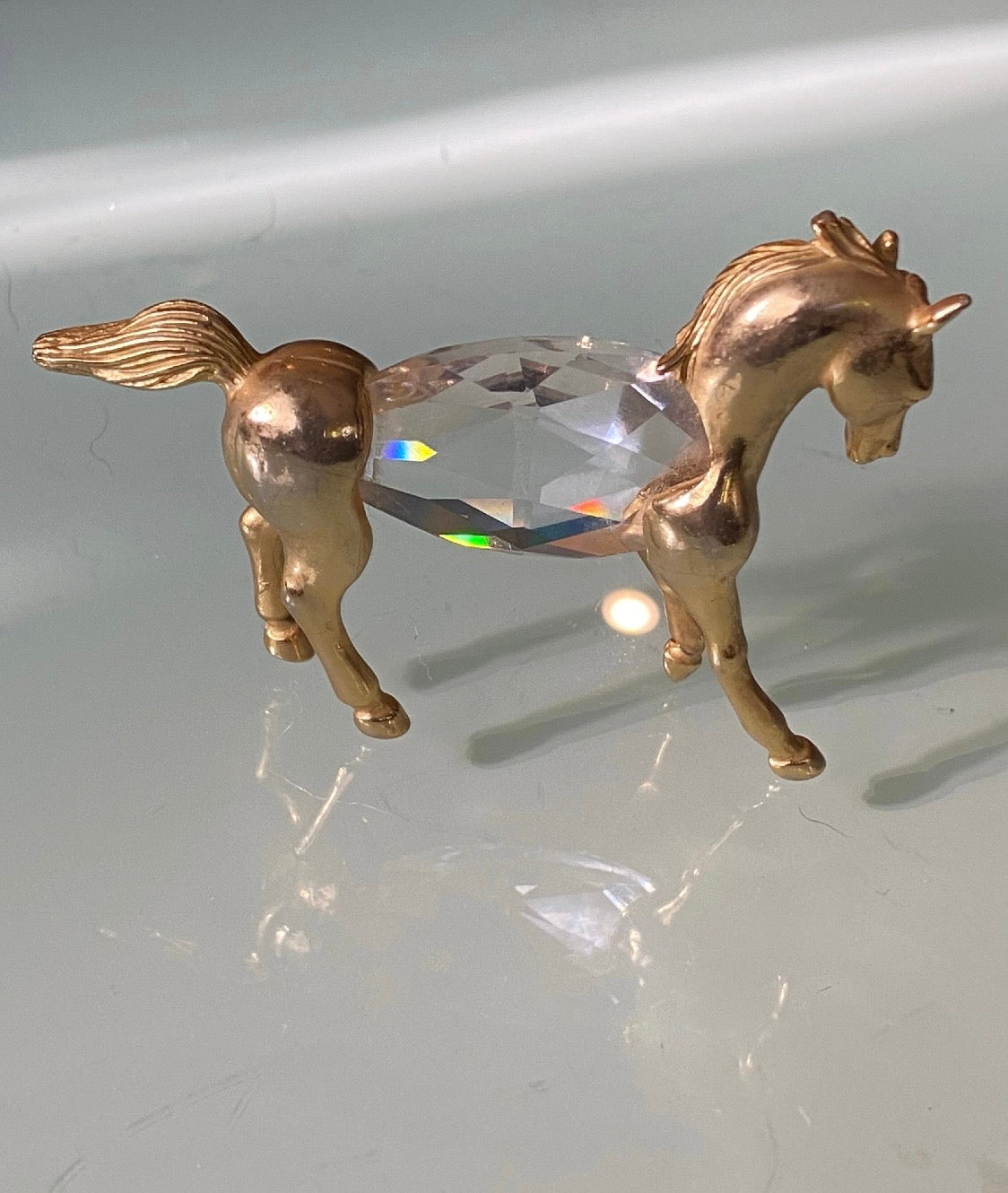 SWAROVSKI MANON CRYSTAL FIGURINE Prancing Horse 1984