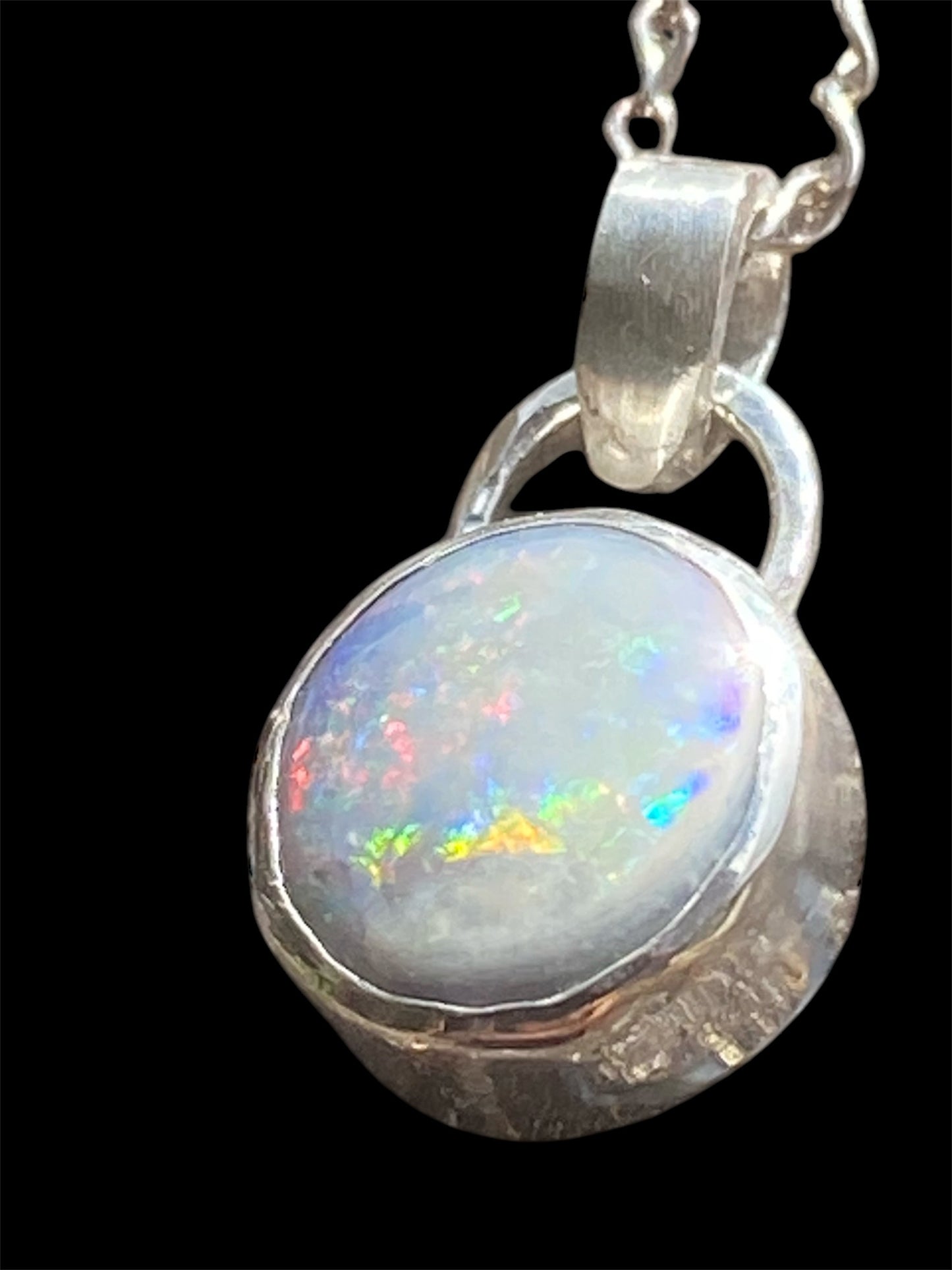Stunning Mintabie Opal Pendant sold