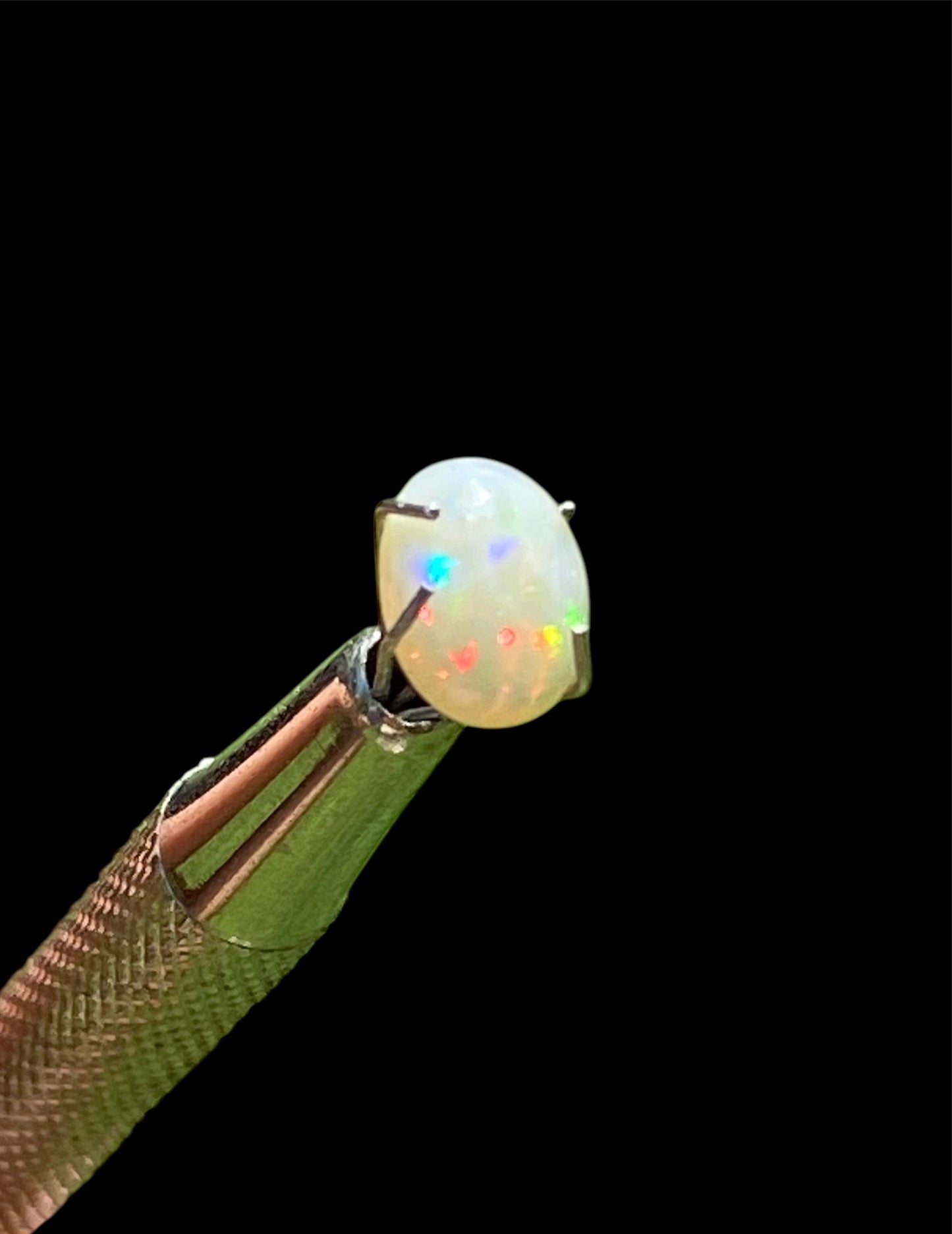 Mintabie White Opal Ring sold