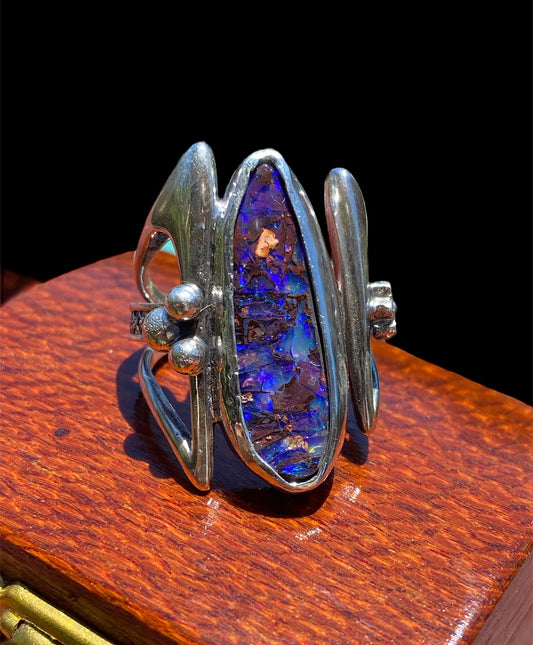Handmade Adjustable Opal Ring sold