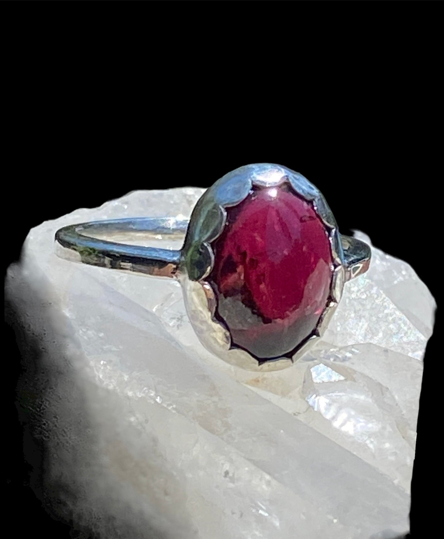 Handmade Rhodolite Garnet Ring