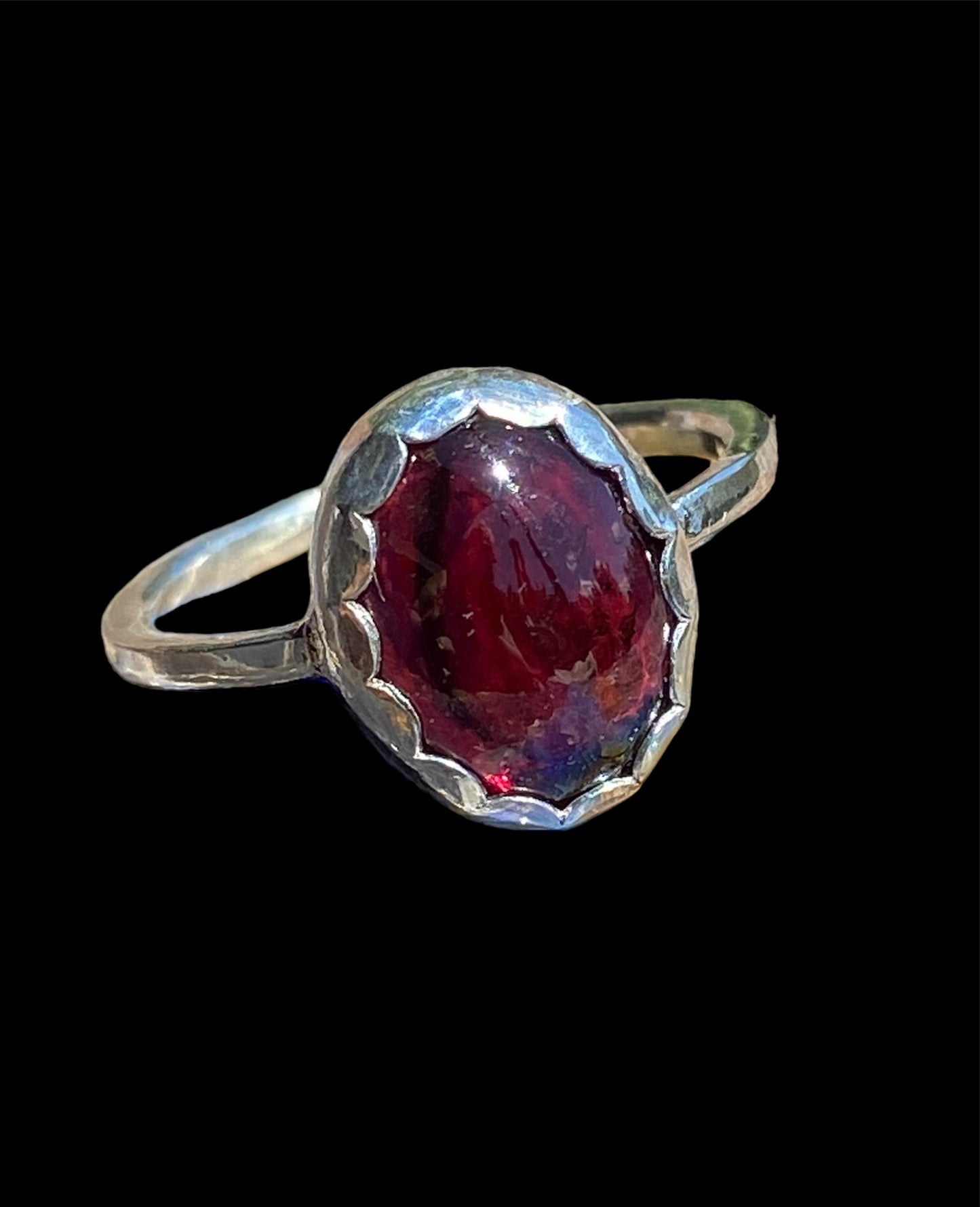 Handmade Rhodolite Garnet Ring
