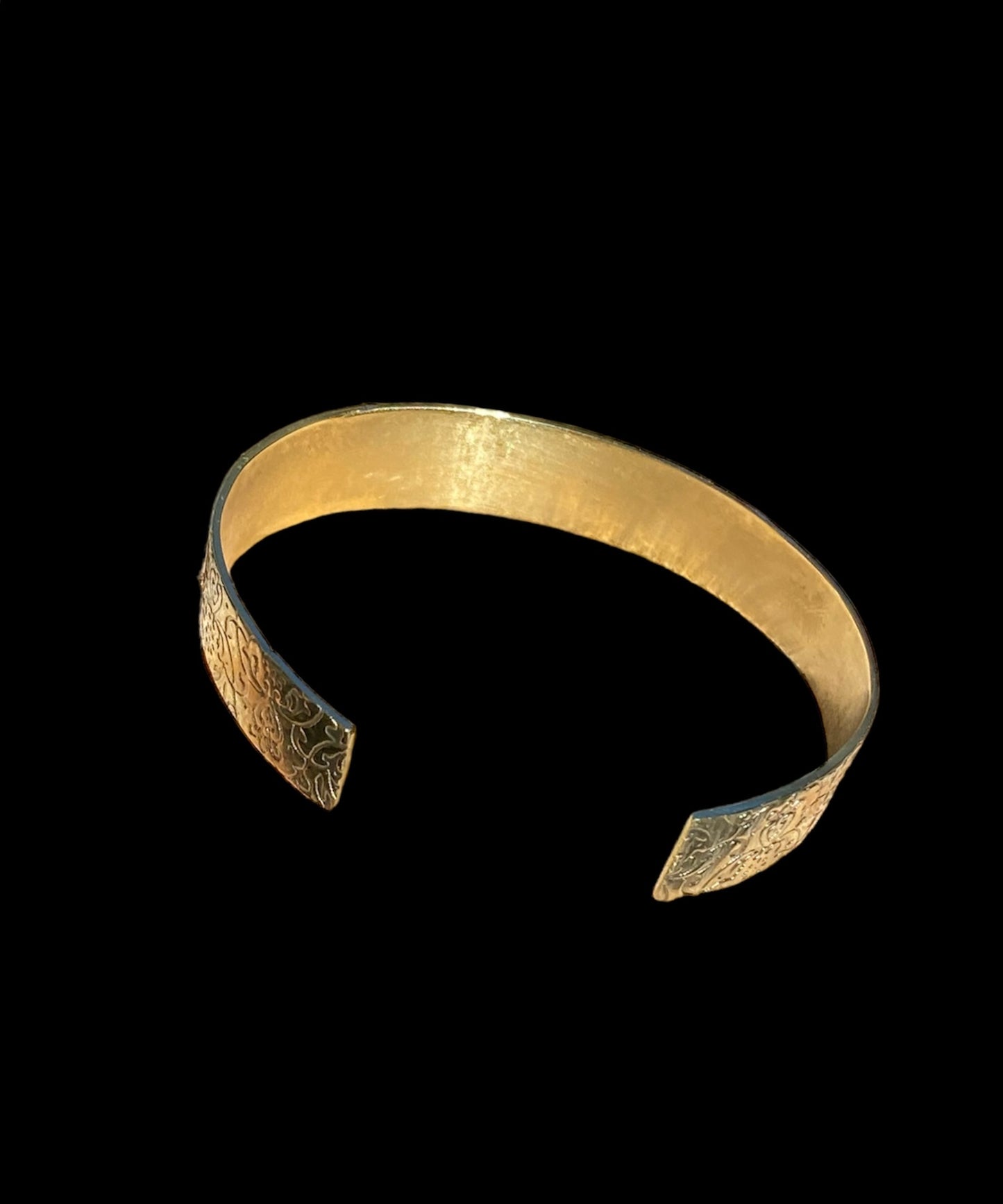 Hand Fabricated Textured Brass Cuff