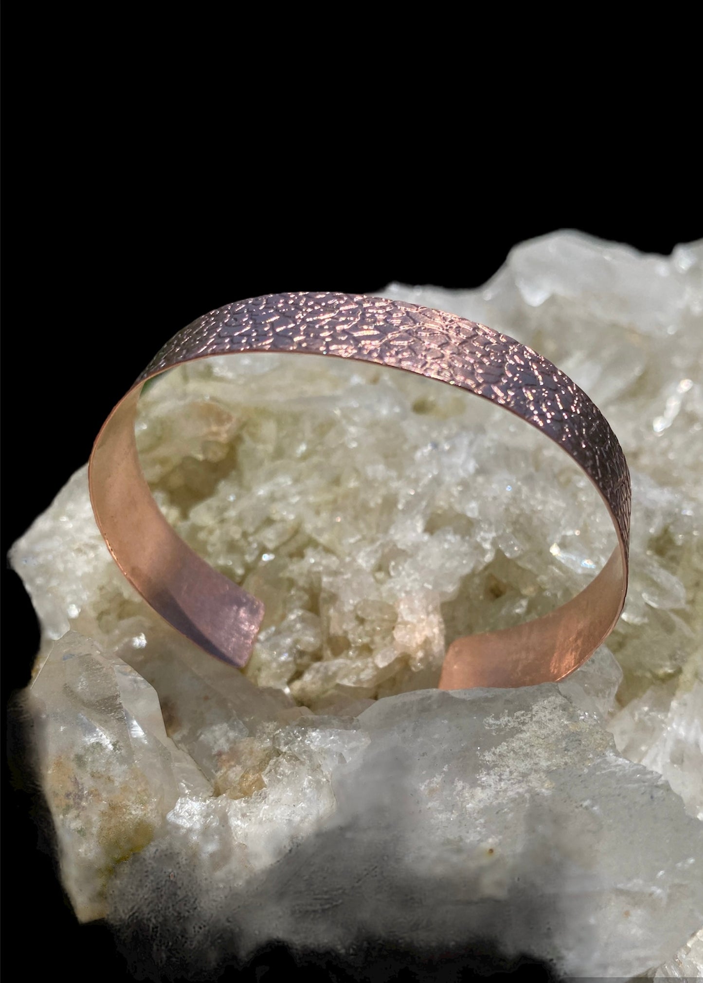 Handmade Textured Copper Cuff sold