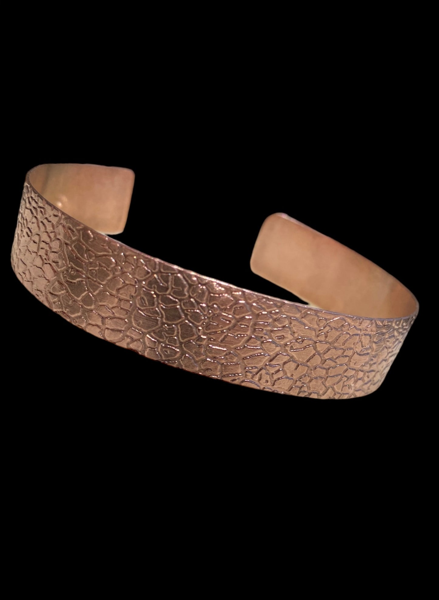 Handmade Textured Copper Cuff sold