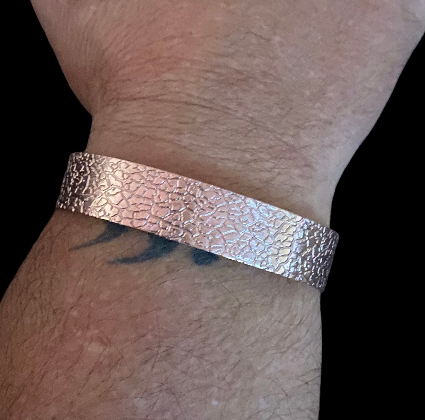 Handmade Textured Copper Cuff sold