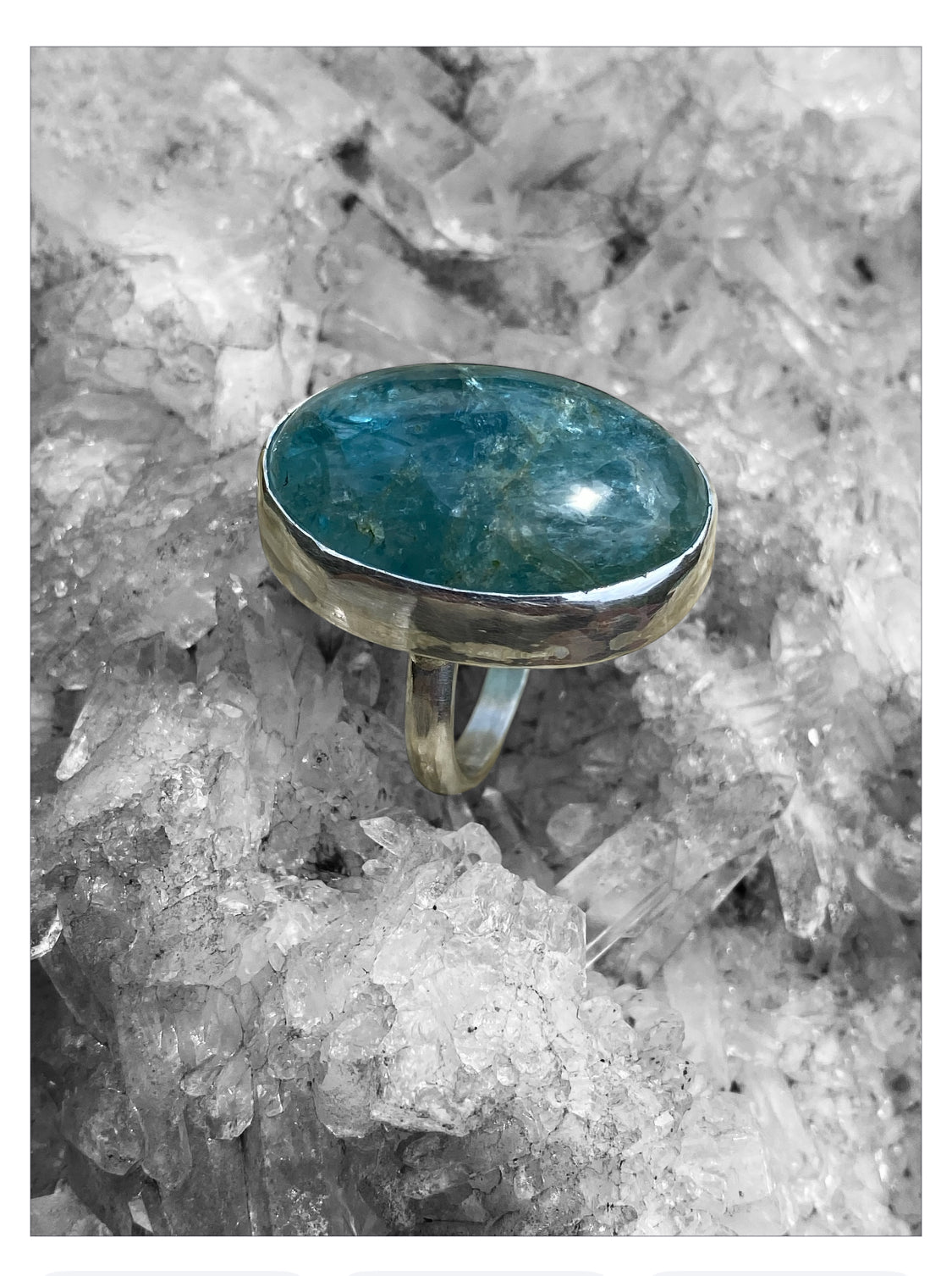 Handmade Aquamarine Sterling Silver Ring sold