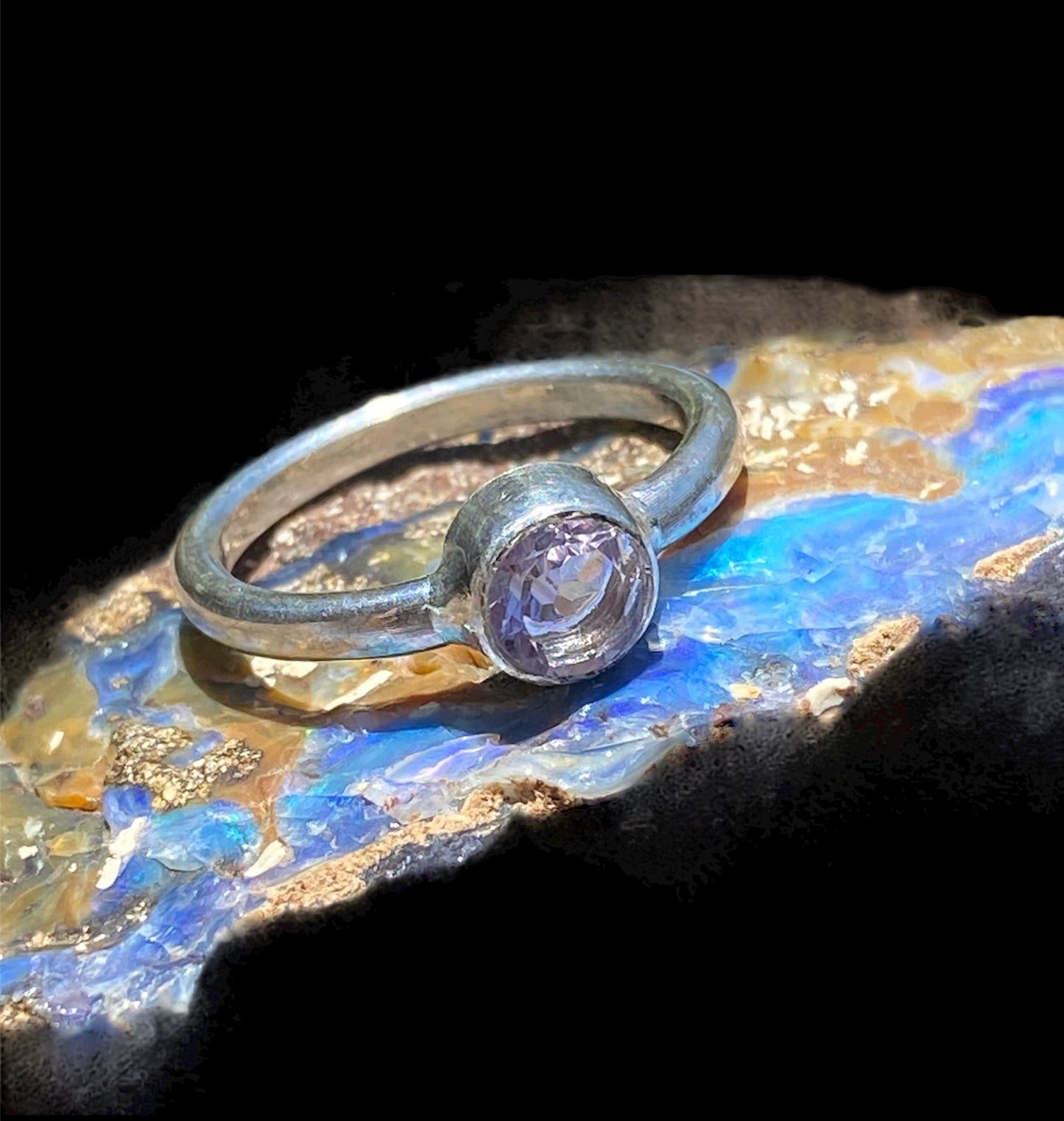 Handmade Pink Amethyst Ring