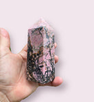 Natural Rhodonite Gemstone Tower Obelisk