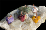 Gemstone Heart Pendants