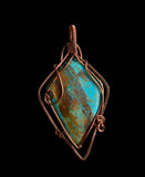 Copper Wire Wrapped Gemstone Pendants