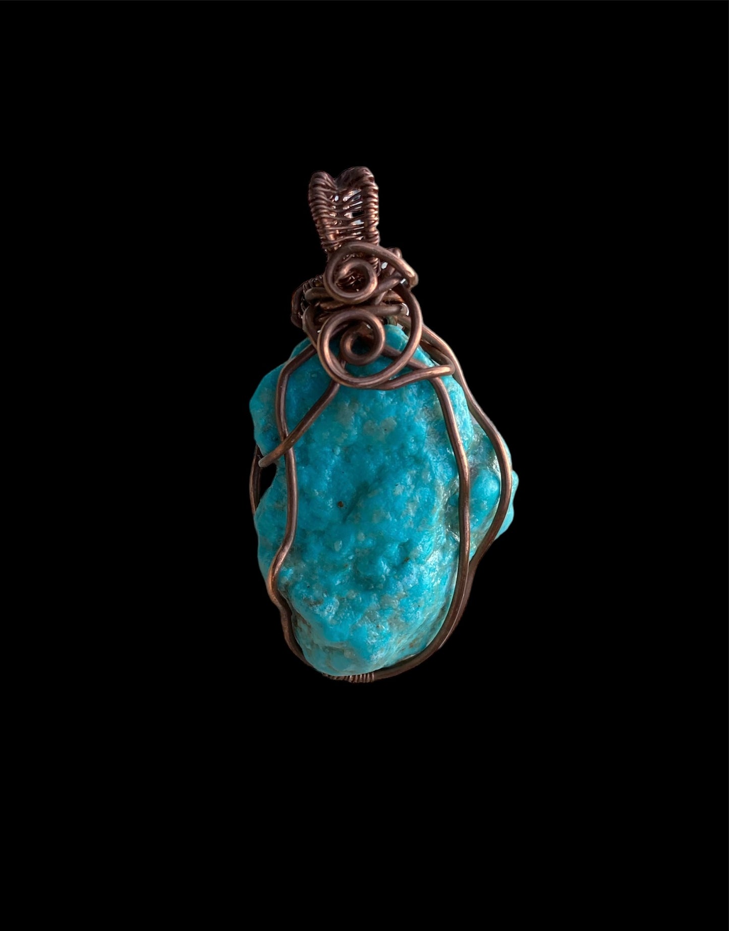 Copper Wire Wrapped Gemstone Pendants
