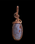 Copper Wire Wrapped Gemstone Pendants