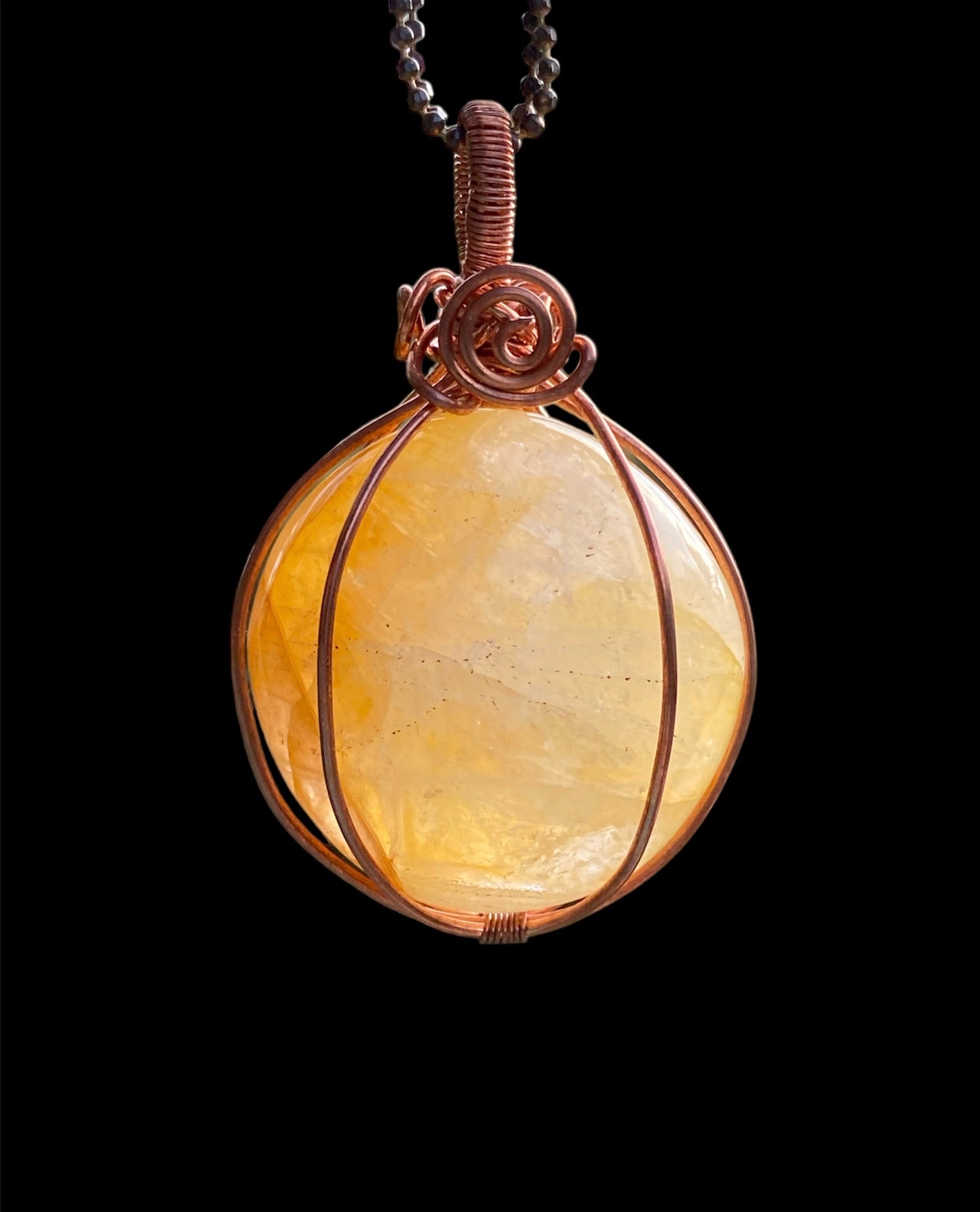 Copper Wire Wrapped Gemstone Pendants