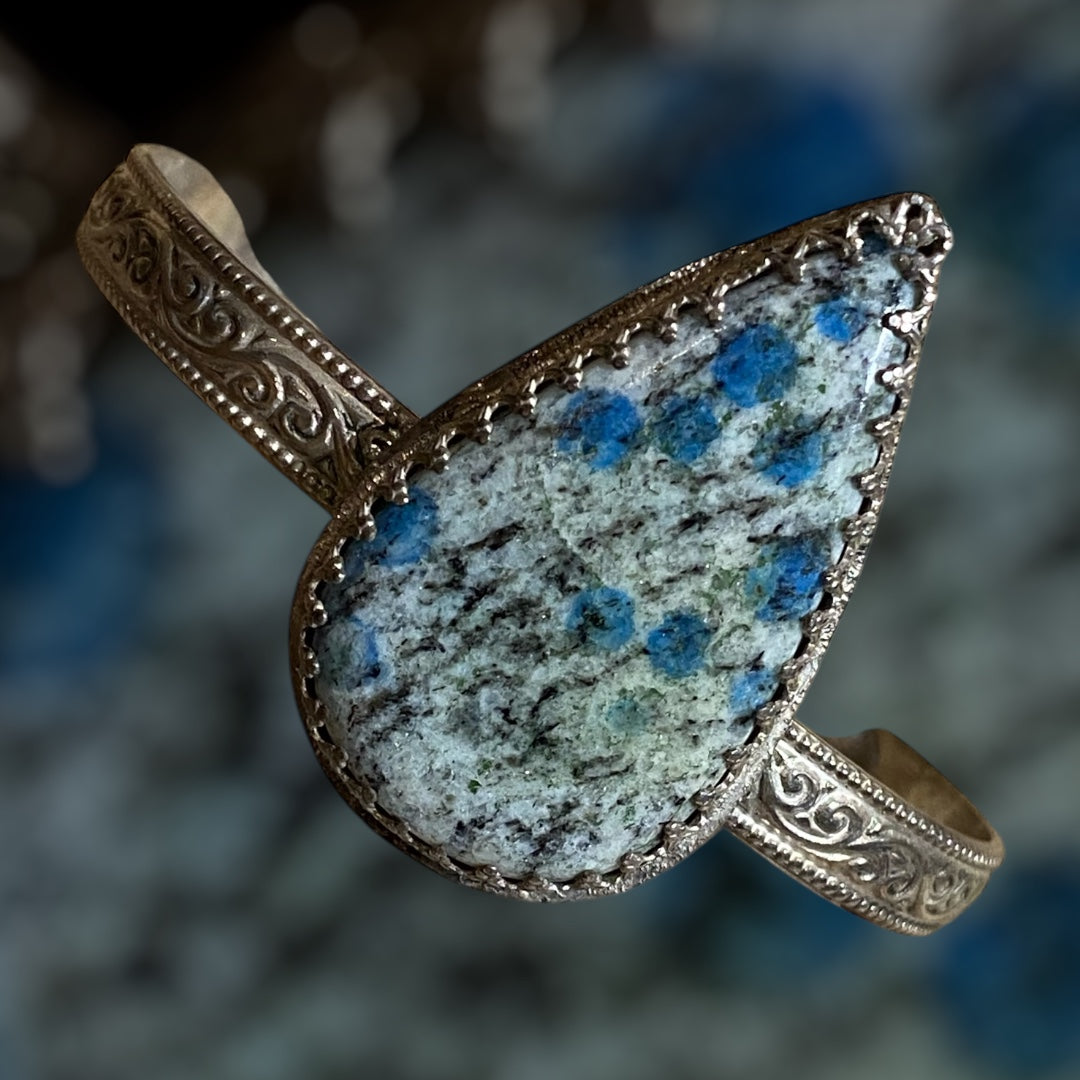 Handmade Sterling Silver K2 Jasper Cuff Bracelet