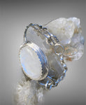 Vintage Silver Tea Spoon with Hildesheimer Rose Moonstone cuff