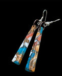 Turquoise, Opal & Spiny Oyster Earrings