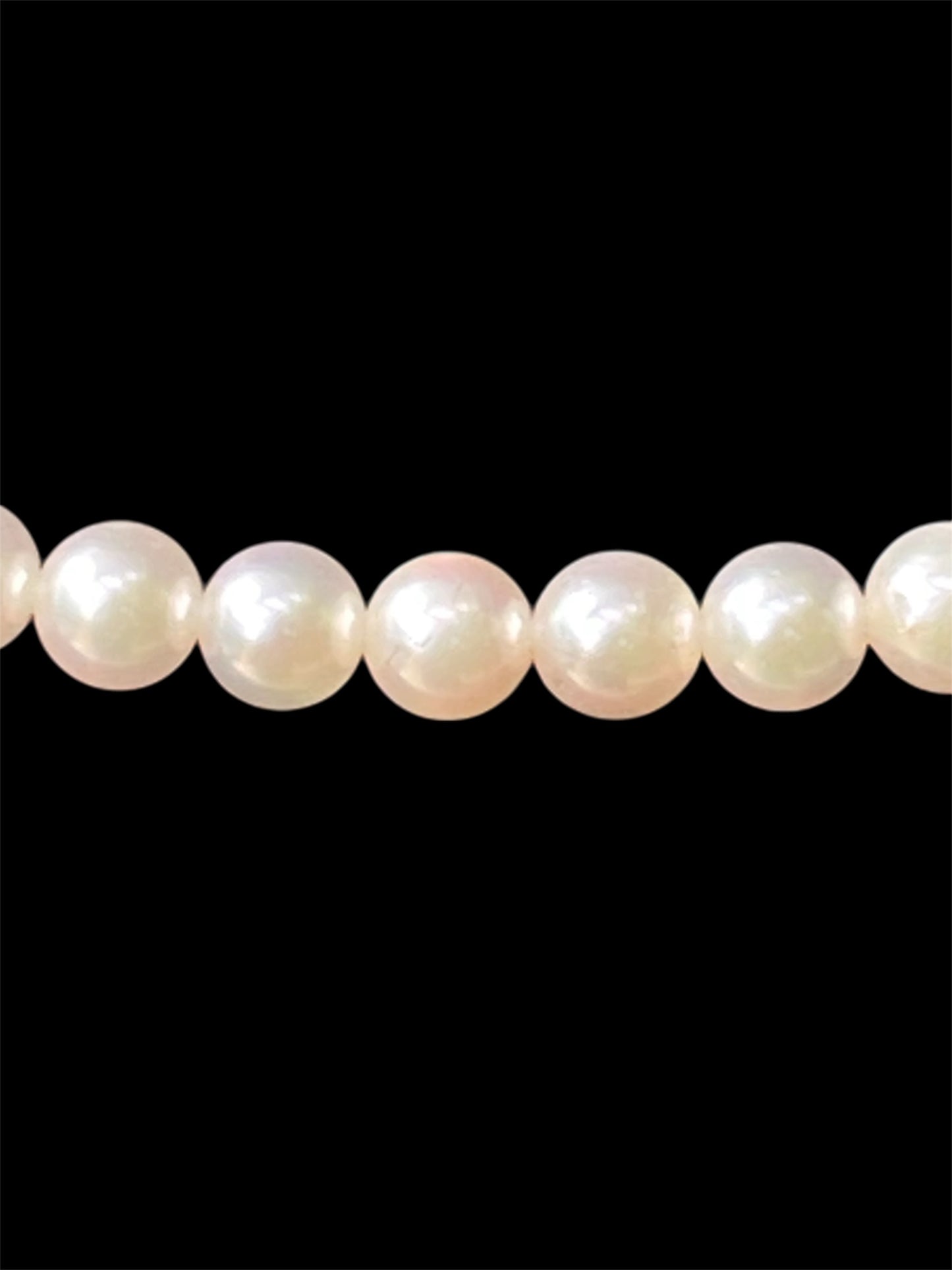 Vintage Seed Pearl Choker Necklace Sterling Silver Clasp