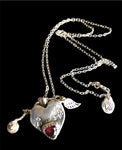 Heart Shaped Sterling Silver Pet Keepsake.