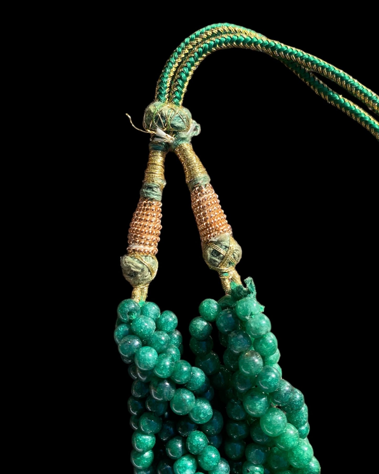 Vintage 6 Twist Strand Jade Necklace