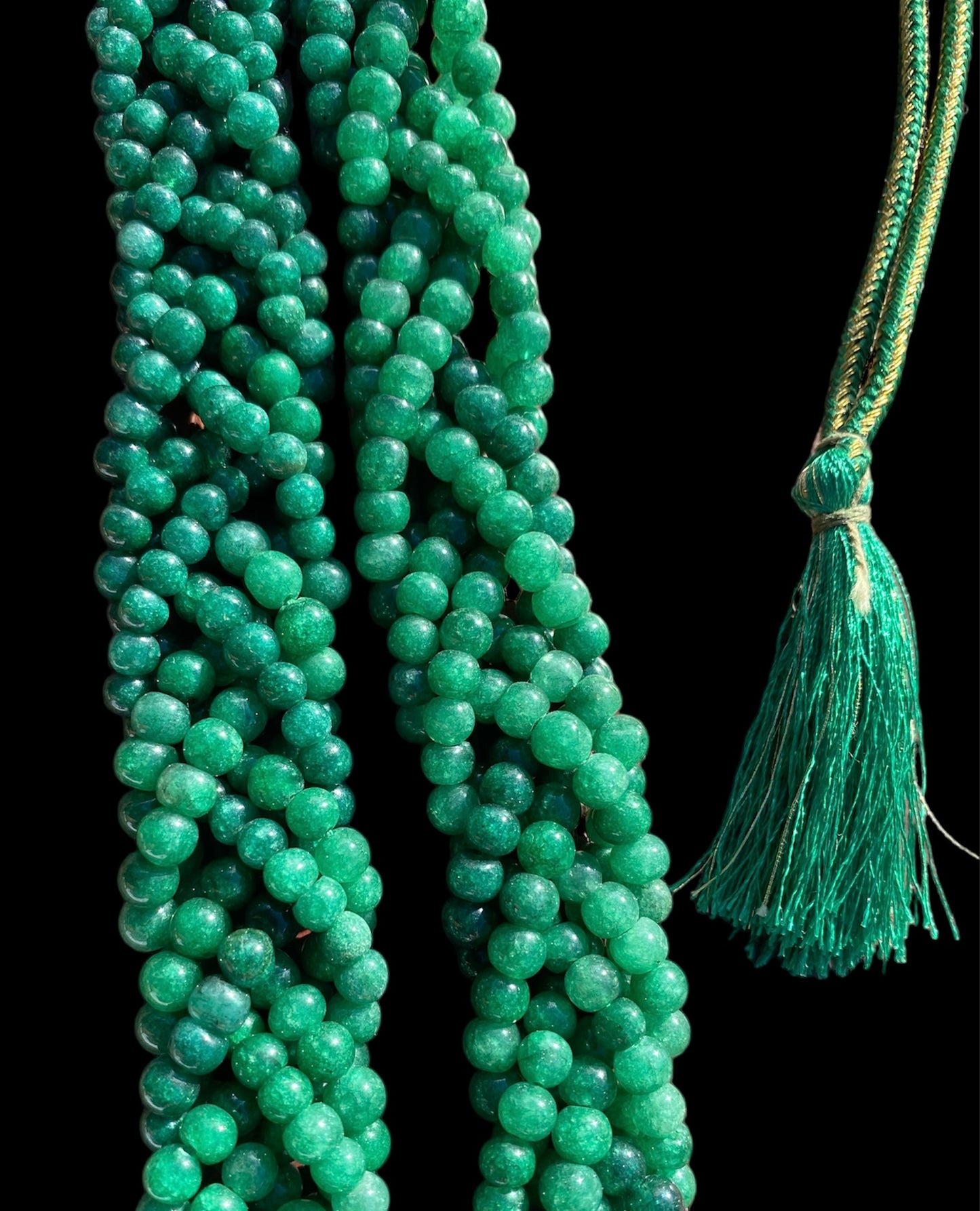 Vintage 6 Twist Strand Jade Necklace