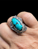 Handmade Cloud Mountain Turquoise Ring