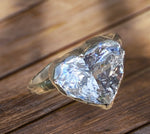 Handmade Heart Shaped Kunzite Ring