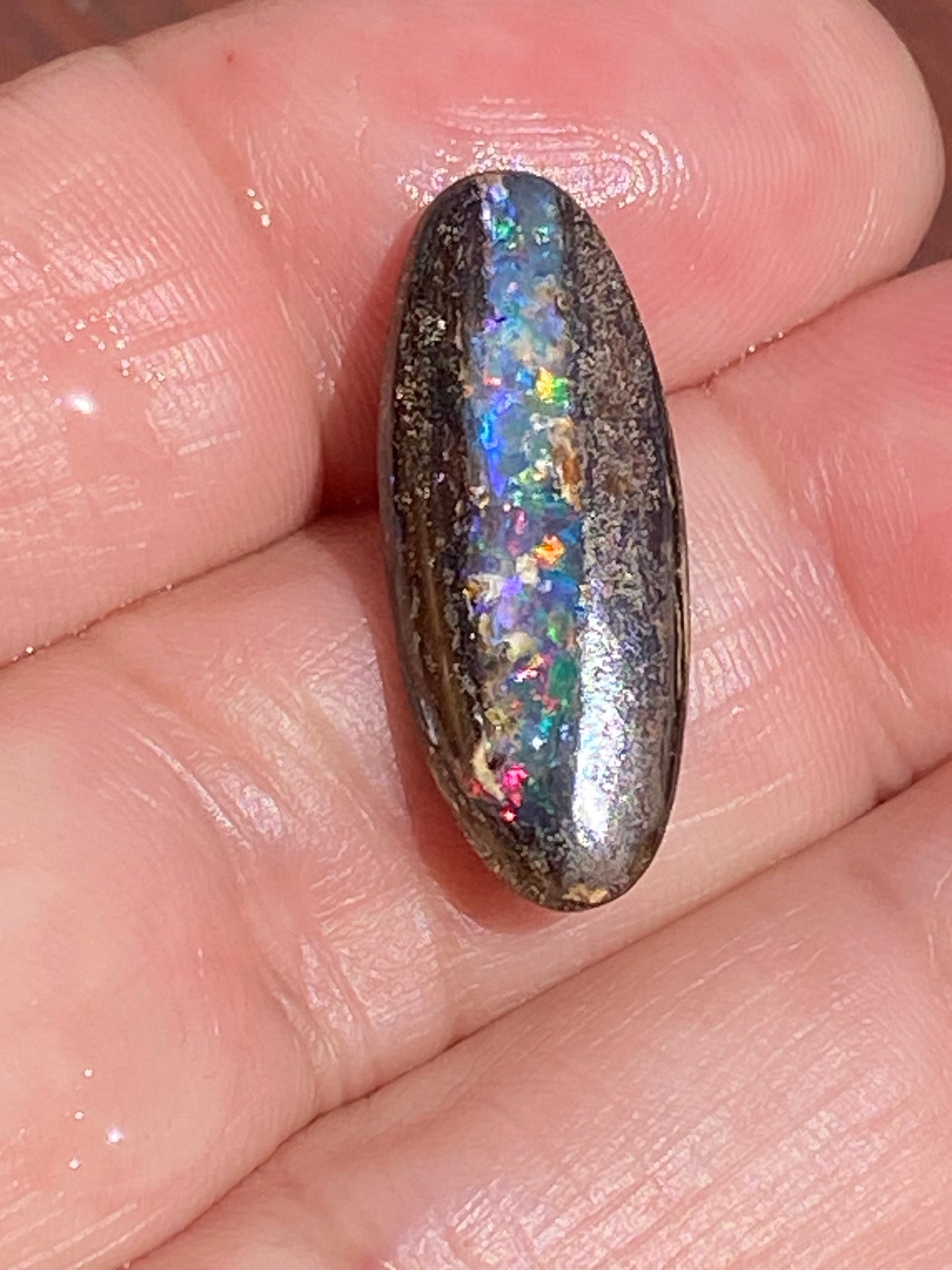 Australian Boulder Opal – 8.34ct Multicolour with Red Flash