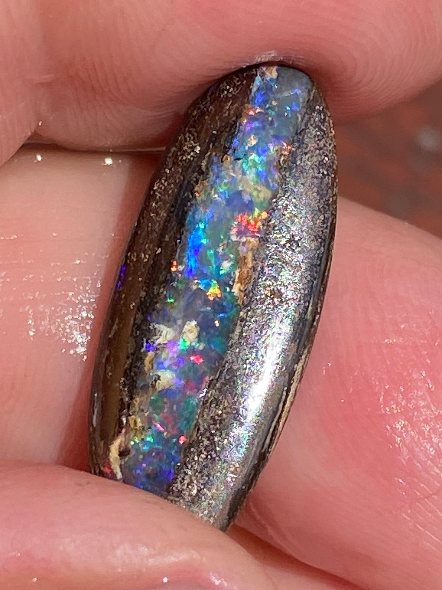 Australian Boulder Opal – 8.34ct Multicolour with Red Flash