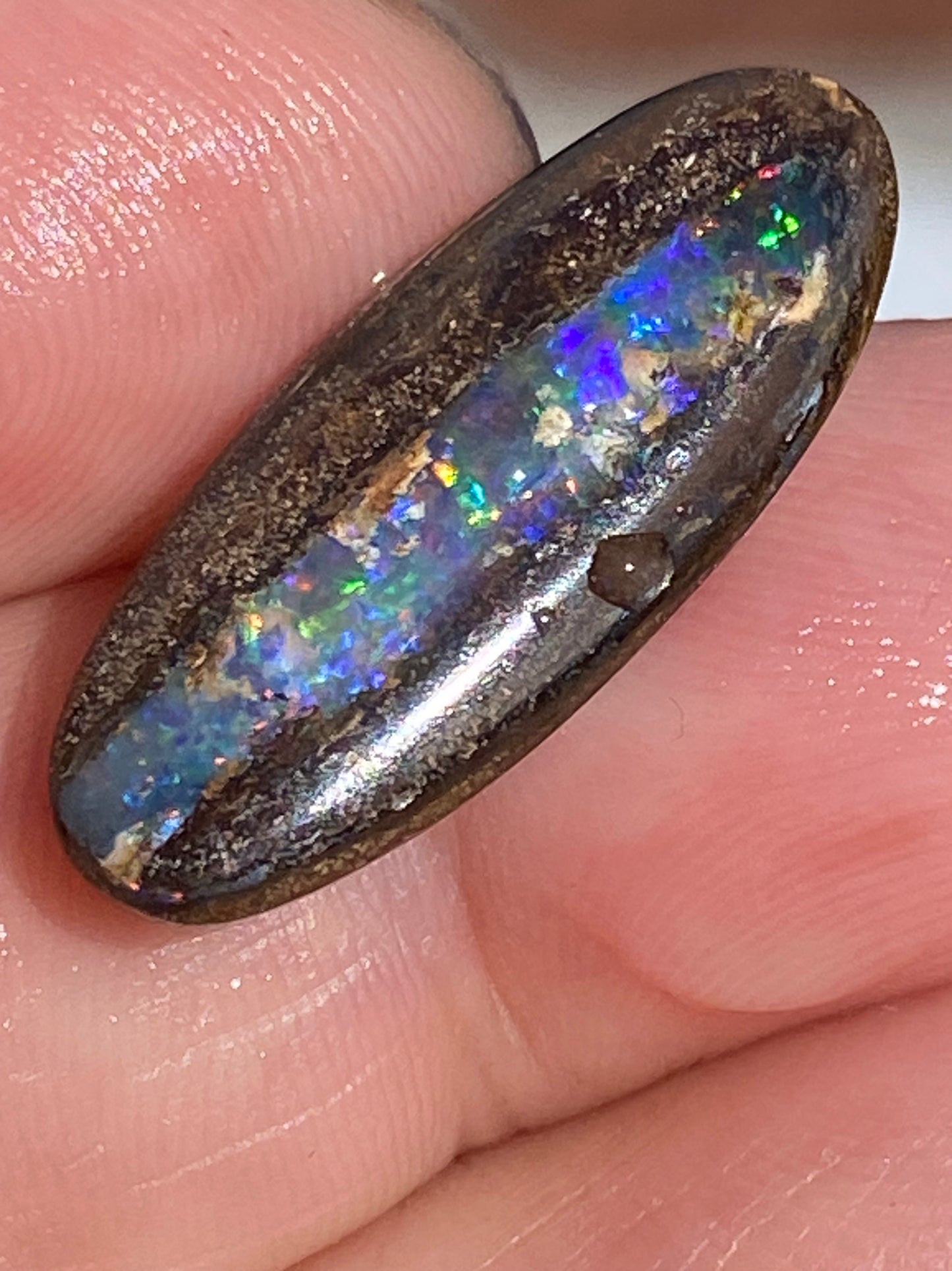 Australian Boulder Opal – 8.34ct Multicolour with Red Flash