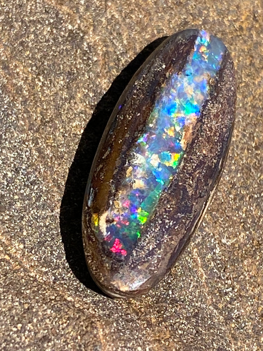 Australian Boulder Opal – 8.34ct Multicolour with Red Flash