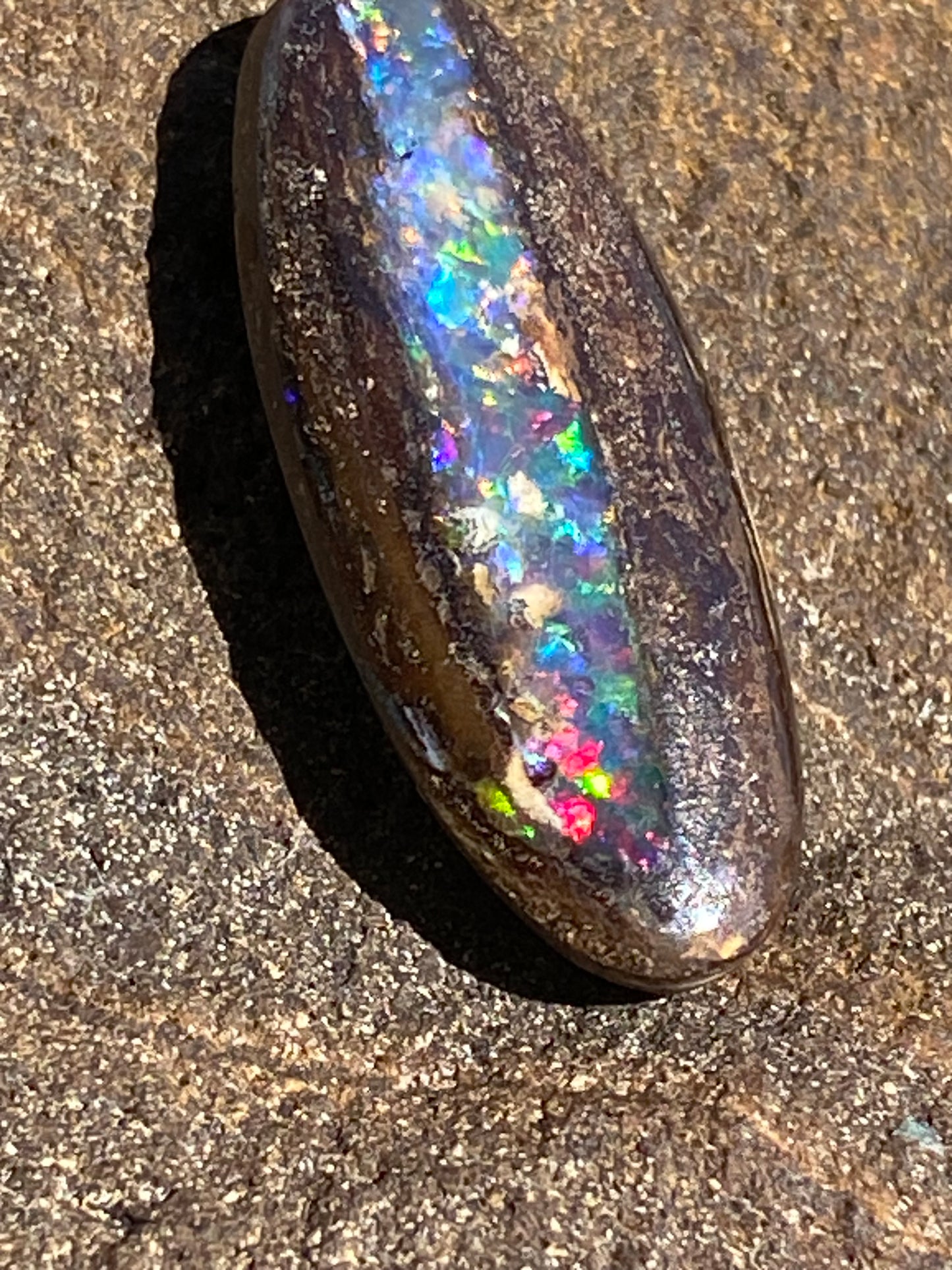 Australian Boulder Opal – 8.34ct Multicolour with Red Flash