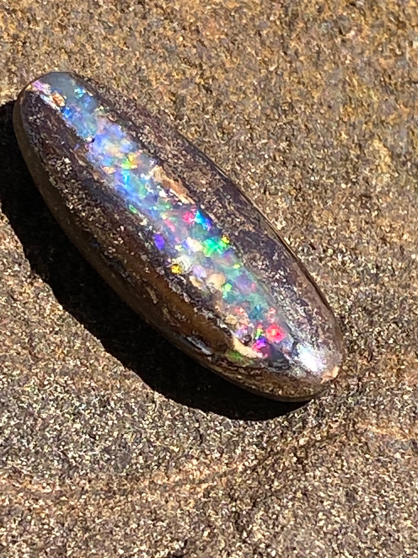 Australian Boulder Opal – 8.34ct Multicolour with Red Flash